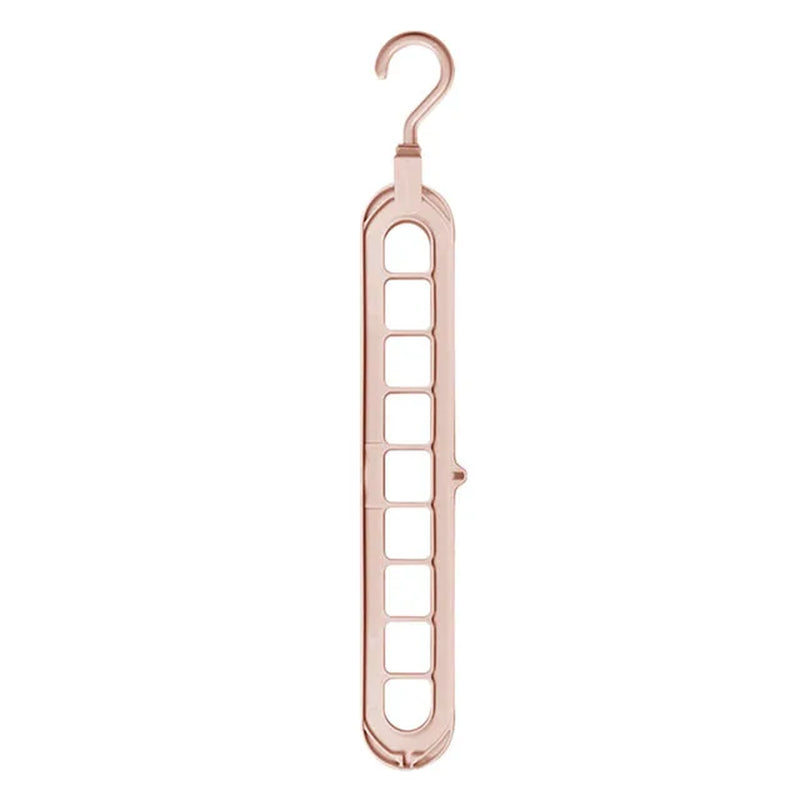 1/2Pcs 9 Holes Clothes Coat Hanger Organizer Multi-Port Support Drying Racks Plastic Cabinet Storage Rack Hangers for Clothes