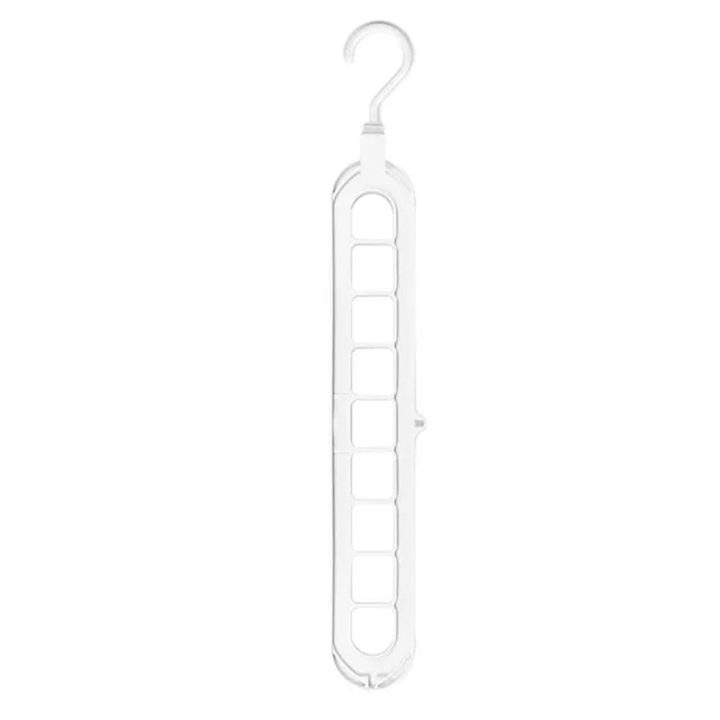 1/2Pcs 9 Holes Clothes Coat Hanger Organizer Multi-Port Support Drying Racks Plastic Cabinet Storage Rack Hangers for Clothes