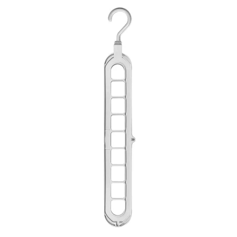 1/2Pcs 9 Holes Clothes Coat Hanger Organizer Multi-Port Support Drying Racks Plastic Cabinet Storage Rack Hangers for Clothes